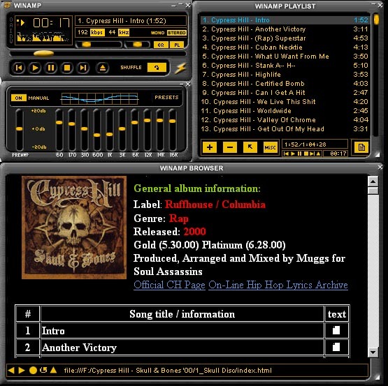 Album Viewer (WinAMP General Purpose Plug-In) Screenshot